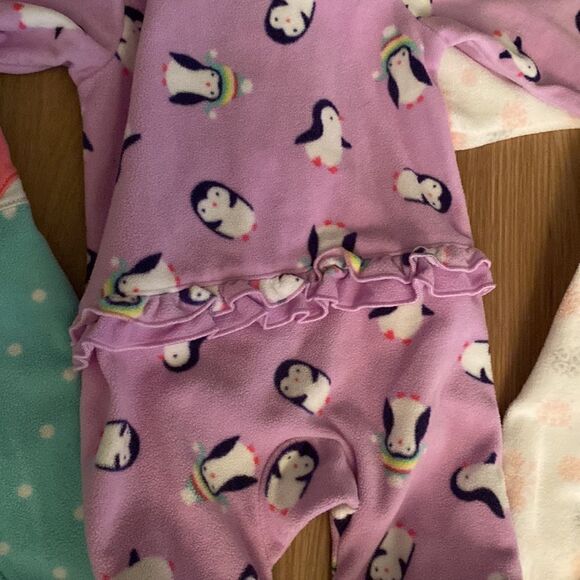 Carters micro fleece footie pajama one piece 3M - Picture 7 of 10